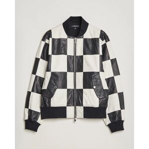 J.Lindeberg Milan Patchwork Leather Jacket Black