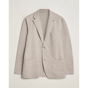 Gran Sasso Structured Cotton/Linen Blazer Beige Melange