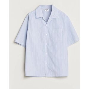 Filippa K Striped Short Sleeve Resort Shirt Blue/White