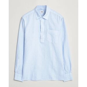 Aspesi Linen Popover Shirt Light Blue