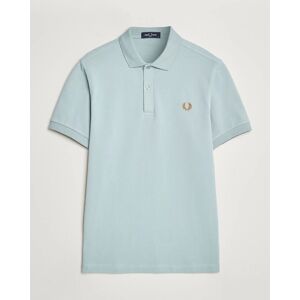 Fred Perry Plain Polo Shirt Silver Blue