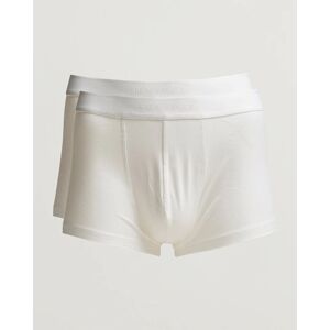 Sunspel 2-Pack Cotton Stretch Trunk White