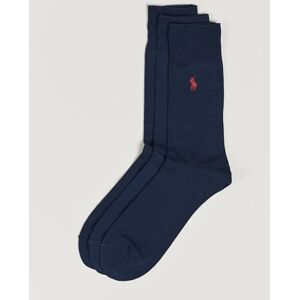 Polo Ralph Lauren 3-Pack Mercerized Cotton Socks Navy