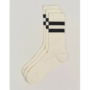 Sweyd 3-Pack Two Stripe Cotton Socks White/Black