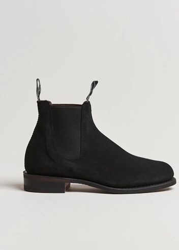 R.M.Williams Wentworth G Boot Black Suede