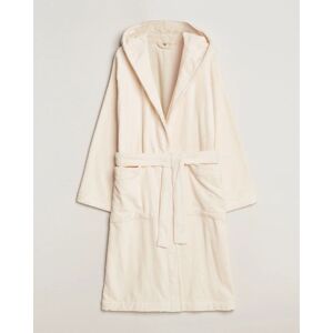 Tekla Organic Terry Hooded Bathrobe Ivory