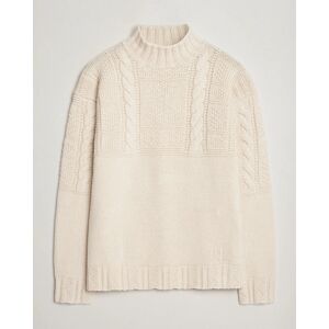 Polo Ralph Lauren Wool Knitted Aran Rollneck Cream