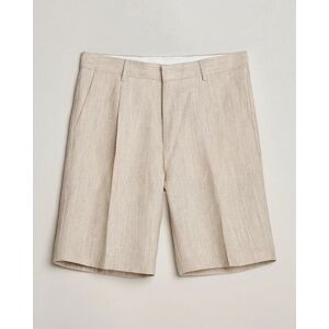 Tiger of Sweden Tulley Wool/Linen Canvas Shorts Natural White