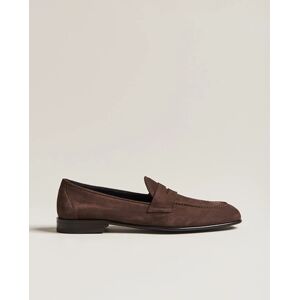 Brioni Penny Loafers Dark Brown Nubuck