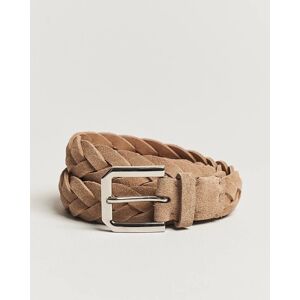 Brunello Cucinelli Braided Belt Desert Suede