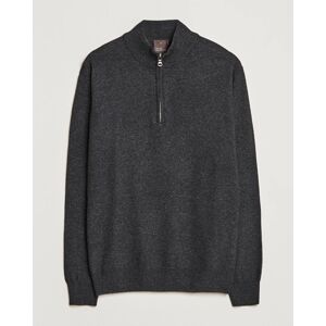 Oscar Jacobson Patton Wool Half-Zip Grey