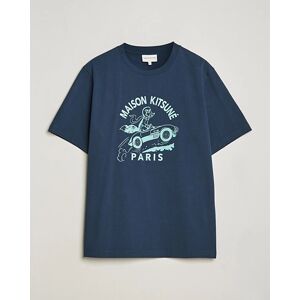 Maison Kitsuné Racing Fox T-Shirt Ink Blue