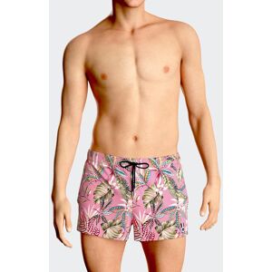 IMPETUS Short de bain court imprime exotique VERT L homme