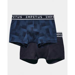 IMPETUS Lot de deux boxers de garçon en Modal BLEU 12 anos enfant