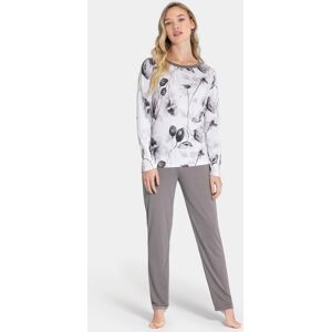 IMPETUS Pyjama de femme avec imprimé floral en Modal BEIGE L femme