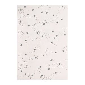 AFK Tapis enfant CONSTELLATION D'ETOILES - Gris - M - Tapis polypropylène