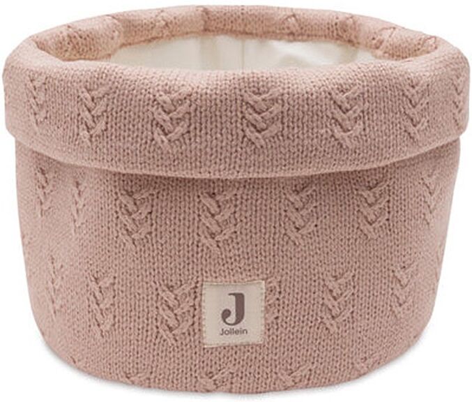 Jollein Panier de rangement Grain knit Rose Sauvage - Panier de rangement