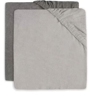 Jollein Housse matelas à langer Éponge 50x70cm Gris (2 pcs) par Jollein - Housse matelas à langer