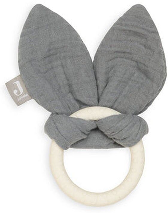 Jollein Anneau de dentition en Silicone Bunny Ears Gris Tempête - Anneau de dentition