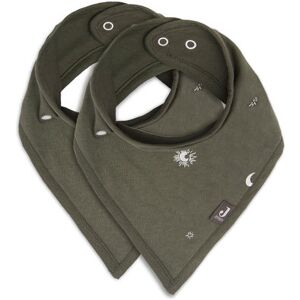 Jollein Bavoir Bandana Stargaze Vert Feuille (2pcs) - Bavoir bandana