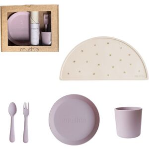 Mushie Coffret cadeau Repas Mushie - Soft Lilac - Coffret repas