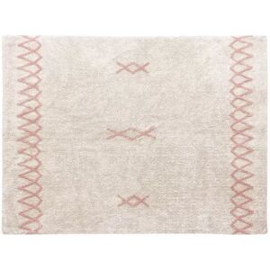 Lorena Canals Tapis Coton Lavable Atlas Natural - Vintage Rose par Lorena Canals - 170 x 240 cm - Tapis enfant