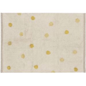 Lorena Canals Tapis Coton Lavable Hippy Dots Honey par Lorena Canals - 120 x 160 cm - Tapis enfant