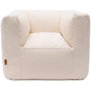 Jollein Fauteuil Pouf Enfant Blanc Twill Natural - Fauteuil