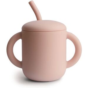 Mushie Tasse d'apprentissage avec paille - Blush - Gobelet bébé