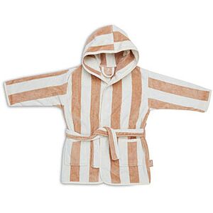 Jollein Peignoir 3-4 ans Stripe Éponge Biscuit GOTS - Peignoir