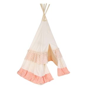 Moi Mili Tente Tipi Rose Blanc avec volants - Tipi