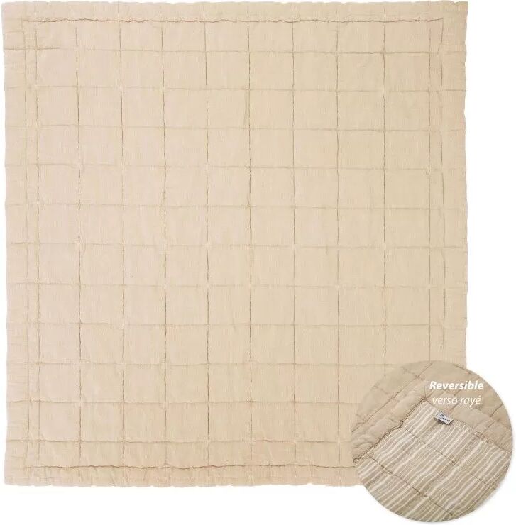 Baby Relax Tapis Coton Anna Caramel Lave par Nattiot - 87 x 100 cm - Tapis d'Eveil