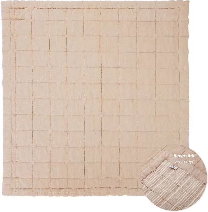 Baby Relax Tapis Coton Anna Terracotta Lave par Nattiot - 87 x 100 cm - Tapis d'Eveil