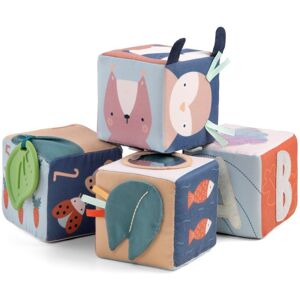 Sebra Blocs souples pour bébé Woodland (4pcs) - Jouets en bois