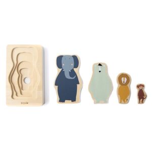 Trixie Puzzle 4 couches d'animaux en bois - Jouets en bois