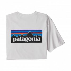 PATAGONIA T-shirt manches courtes p-6 logo responsibili-tee homme - Taille : XL - Couleur : WHI - Publicité
