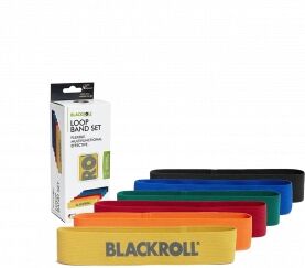 BLACKROLL Lot de 6 bandes elastiques loop band - Taille : TU - Couleur : YELLOW, ORA