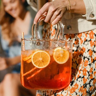 troppotogo Sac en Verre - Fait Main, Durable, 2,3L - Publicité troppotogo Sac en Verre - Fait Main, Durable, 2,3L - Publicité