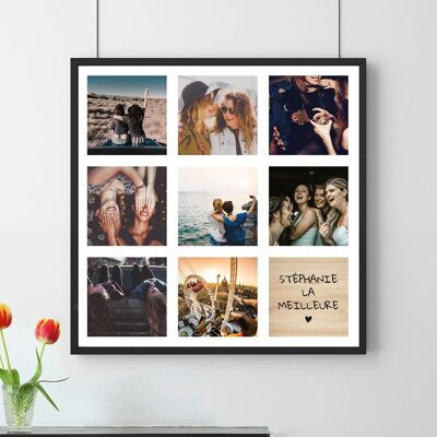 cadeauxfolies Poster Photo Personnalisable - 8 Images + Texte, Cadeaux Photo, Cadeaux maman, Cadeaux rigolos, Cadeau romantique, Cadeau mariage, Cadeau, Idée cadeau - Publicité cadeauxfolies Poster Photo Personnalisable - 8 Images + Texte, Cadeaux Photo, Cadeaux maman, Cadeaux rigolos, Cadeau romantique, Cadeau mariage, Cadeau, Idée cadeau - Publicité