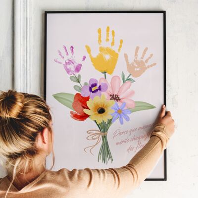 cadeauxfolies Poster personnalisé Bouquet avec empreinte de main, Cadeaux Photo, Cadeau pour femme / copine, Cadeaux maman, Cadeau romantique, Cadeau mariage, Petits cadeaux, Cadeau, Idée cadeau - Publicité cadeauxfolies Poster personnalisé Bouquet avec empreinte de main, Cadeaux Photo, Cadeau pour femme / copine, Cadeaux maman, Cadeau romantique, Cadeau mariage, Petits cadeaux, Cadeau, Idée cadeau - Publicité