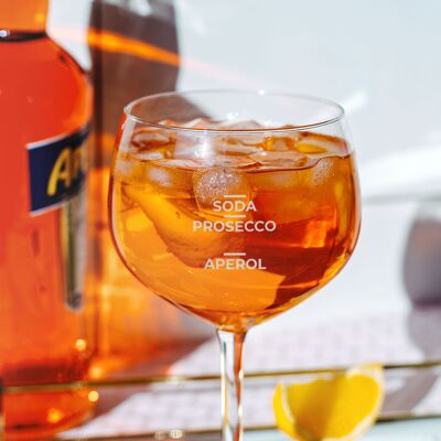 Verre Spritz Aperol Personnalisé - Troppotogo - Publicité Verre Spritz Aperol Personnalisé - Troppotogo - Publicité