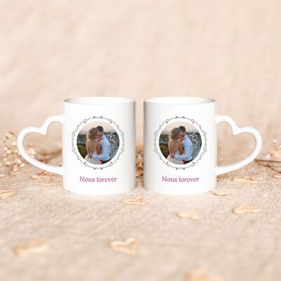 troppotogo - Floral Garland Photo Mug - Photo et texte - Céramique - Mug - Publicité troppotogo - Floral Garland Photo Mug - Photo et texte - Céramique - Mug - Publicité