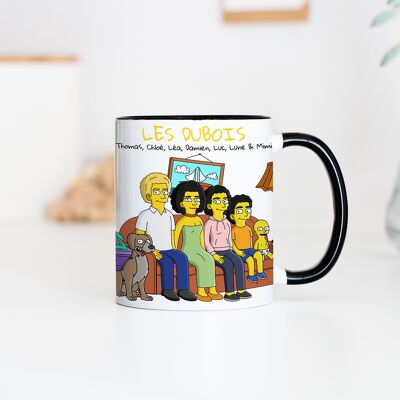 cadeauxfolies Mug personnalisé famille cartoon - Illustration, Cadeaux rigolos, Cadeau romantique, Cadeau mariage, Petits cadeaux, Cadeau, Idée cadeau - Publicité cadeauxfolies Mug personnalisé famille cartoon - Illustration, Cadeaux rigolos, Cadeau romantique, Cadeau mariage, Petits cadeaux, Cadeau, Idée cadeau - Publicité