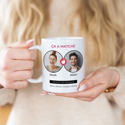 cadeauxfolies Mug personnalisé It's A Match, Cadeaux Photo, Cadeaux pour hommes / copain, Cadeaux rigolos, Cadeau romantique, Cadeau mariage, Petits cadeaux, Cadeau, Idée cadeau - Publicité cadeauxfolies Mug personnalisé It's A Match, Cadeaux Photo, Cadeaux pour hommes / copain, Cadeaux rigolos, Cadeau romantique, Cadeau mariage, Petits cadeaux, Cadeau, Idée cadeau - Publicité
