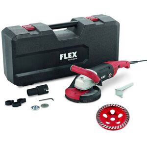 Flex LD 18-7 150 R, Kit Turbo-Jet Meuleuse beton puissante 1800 W pour poncer pres du mur, 150 mm