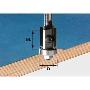 Festool Fraise a affleurer a plaquettes reversibles HW S8 D19/20WM Z2-491082