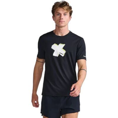 2XU Light Speed T-Shirt Noir - Vêtements Sportifs - Publicité 2XU Light Speed T-Shirt Noir - Vêtements Sportifs - Publicité