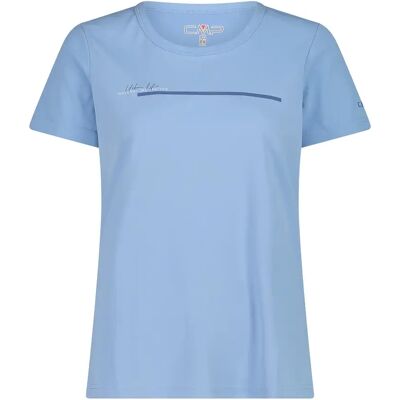 T-shirt femme montagne, manches courtes - Bleu - CMP - Publicité T-shirt femme montagne, manches courtes - Bleu - CMP - Publicité