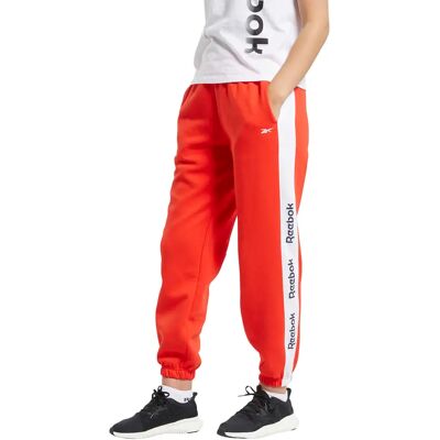 Pantalons Reebok TE Linear Logo FL FT0905 Femmes - Toute l'année, Rouge - Publicité Pantalons Reebok TE Linear Logo FL FT0905 Femmes - Toute l'année, Rouge - Publicité