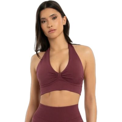 Brassière dos nu femme Gym Glamour Seamless open back XS - Publicité Brassière dos nu femme Gym Glamour Seamless open back XS - Publicité